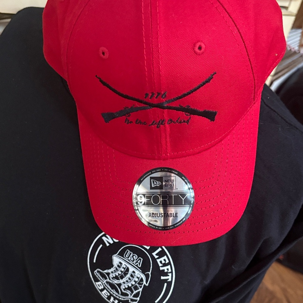 New Era Red Cap with Black Embroidery